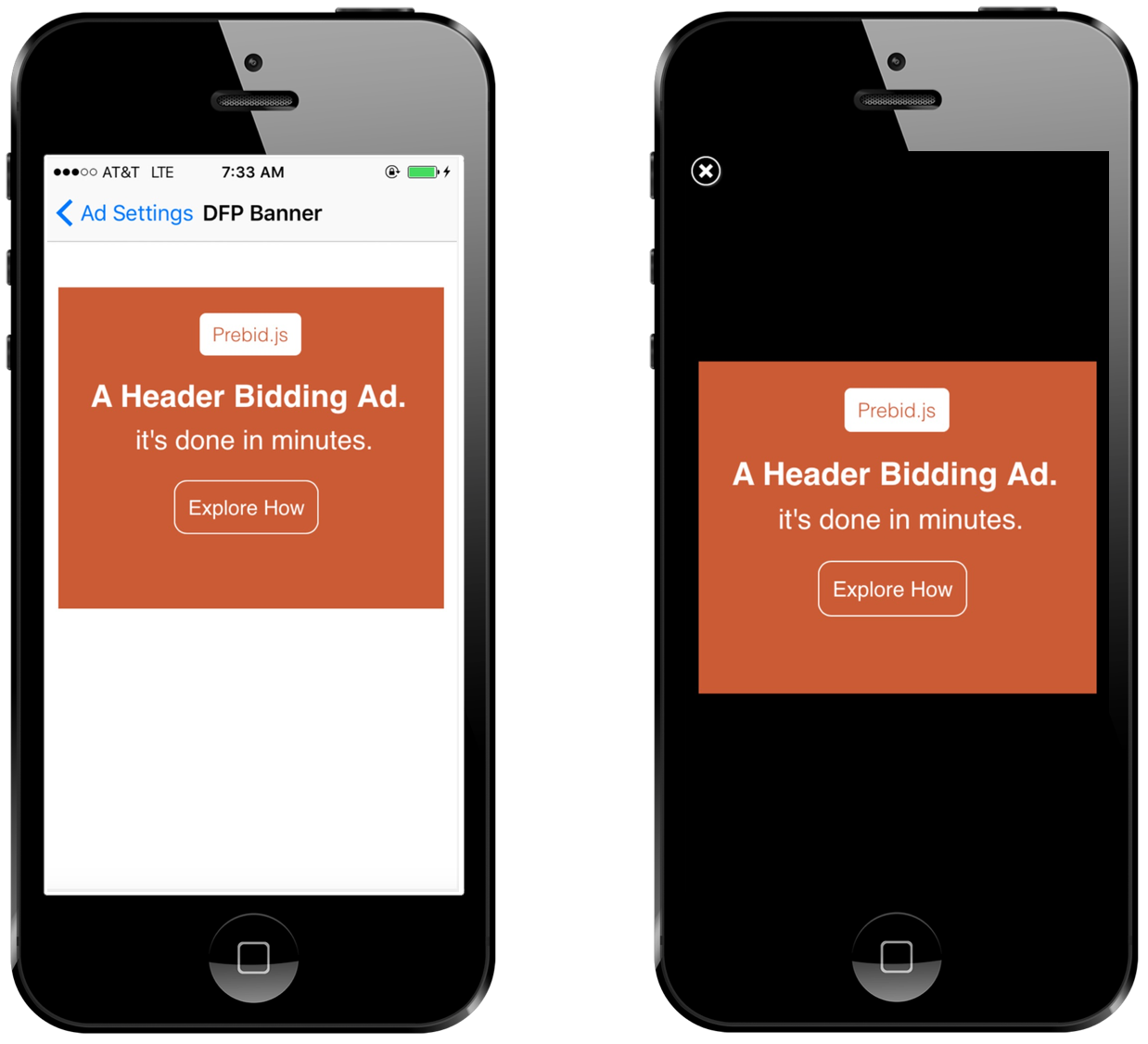 Prebid Mobile - Banner and Interstitial Ads running on iOS